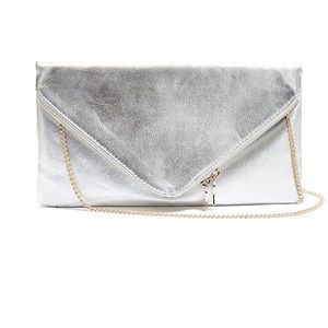 Guess Silver Envelope Clutch
